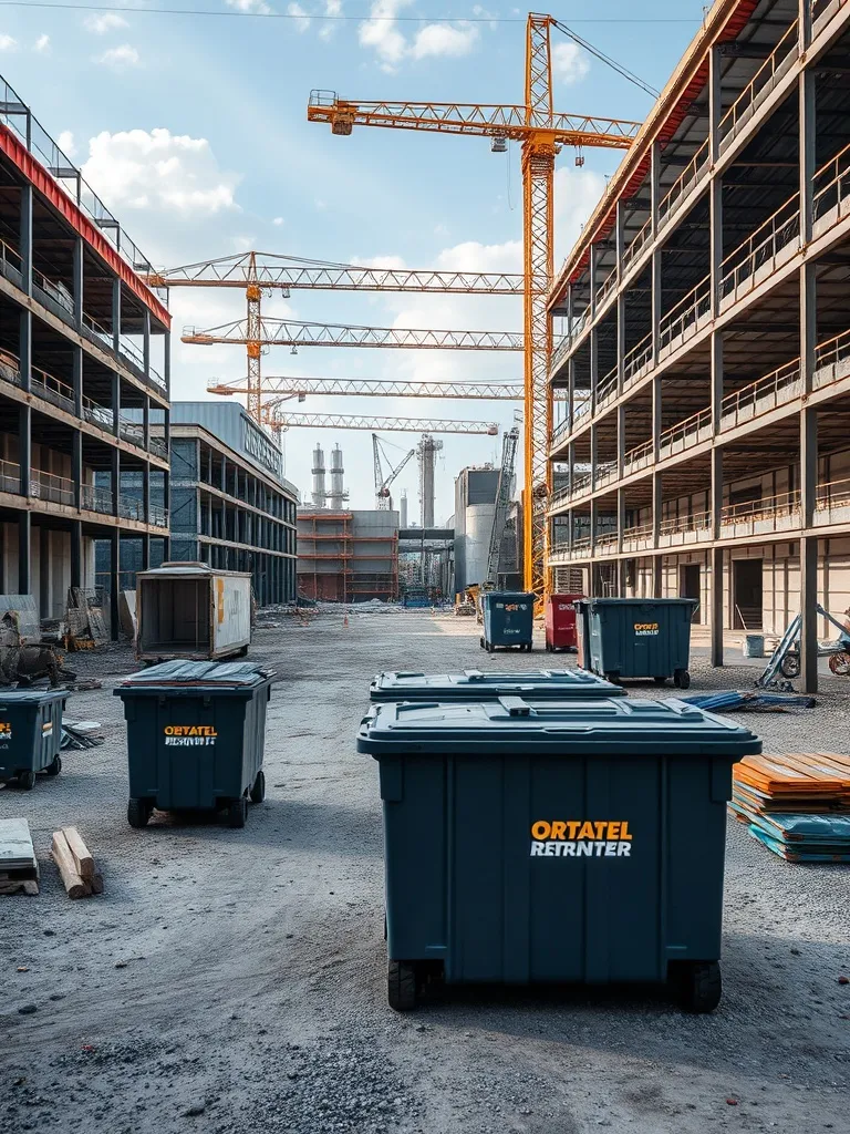 A professional view of a construction site in Charleroi, Bel